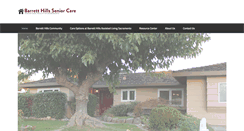Desktop Screenshot of barretthillsseniorcare.com